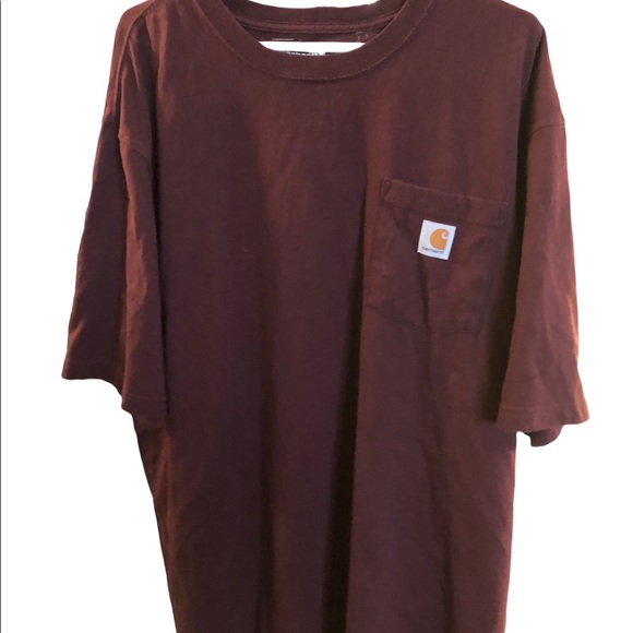 Carhartt Other - Carhartt XL Tall loose fit  pocket Tee T-Shirt burgundy